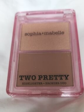 sophia+mabelle Two Pretty Highlighter + Bronzer Duo — Brown & Champagne